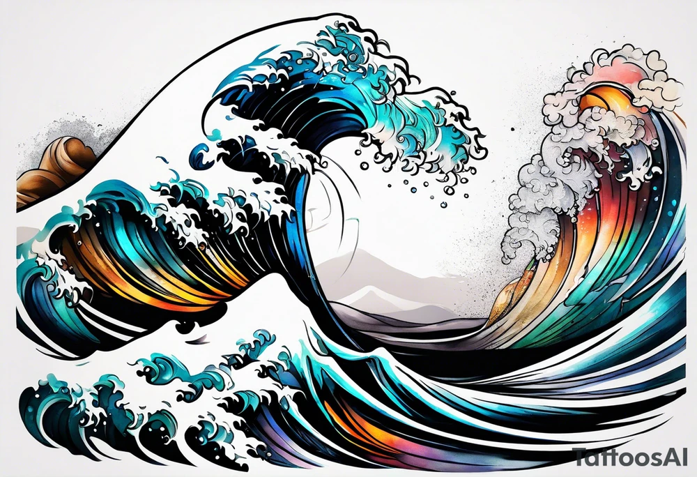 waves tattoo idea