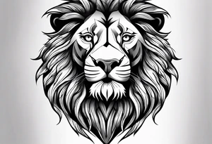 lion roar
chest tattoo idea