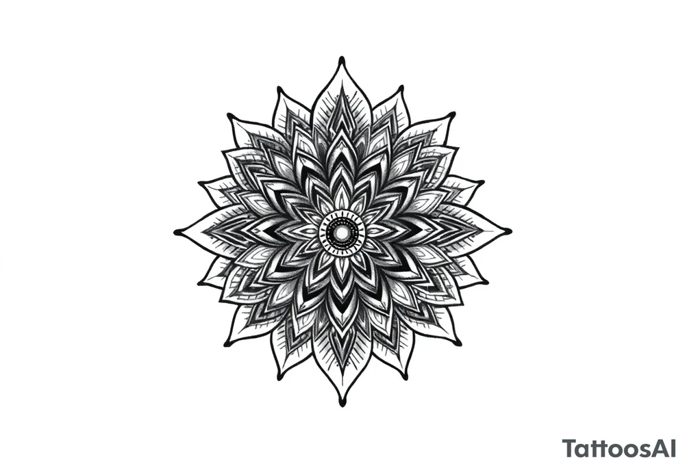 Tatuagem mandala com 🦋 tattoo idea
