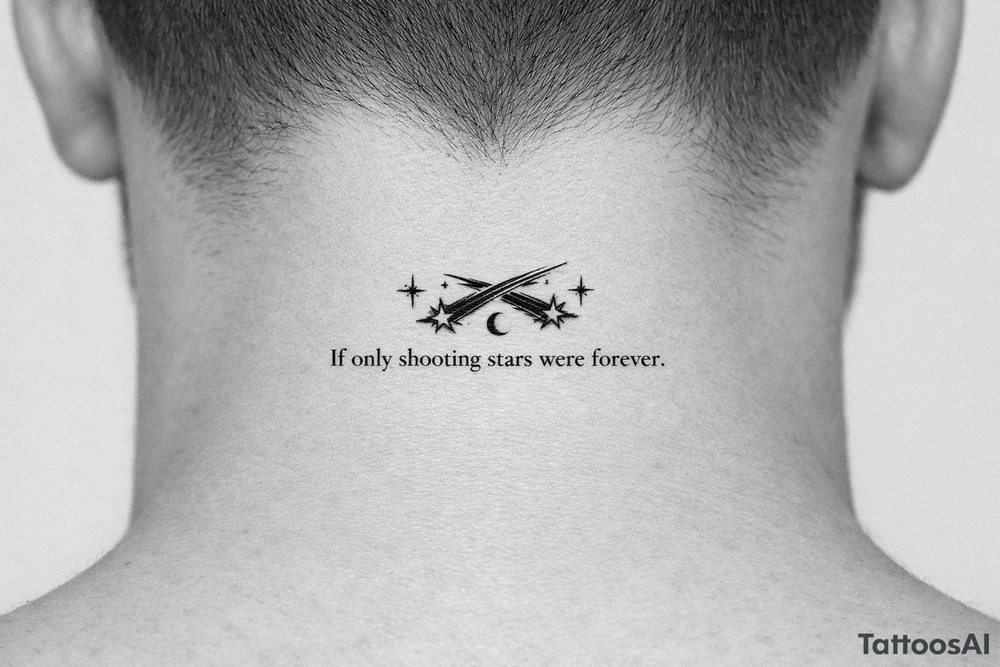If only shooting starrs were forever tattoo idea