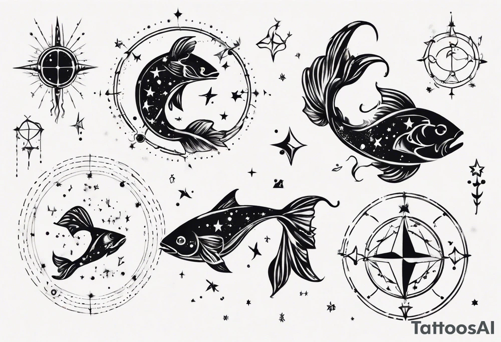pisces Constellation tattoo idea