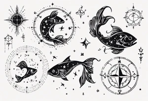 pisces Constellation tattoo idea
