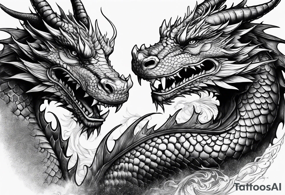 3 dragons tattoo idea