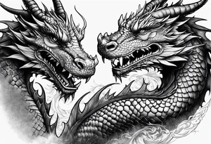 3 dragons tattoo idea