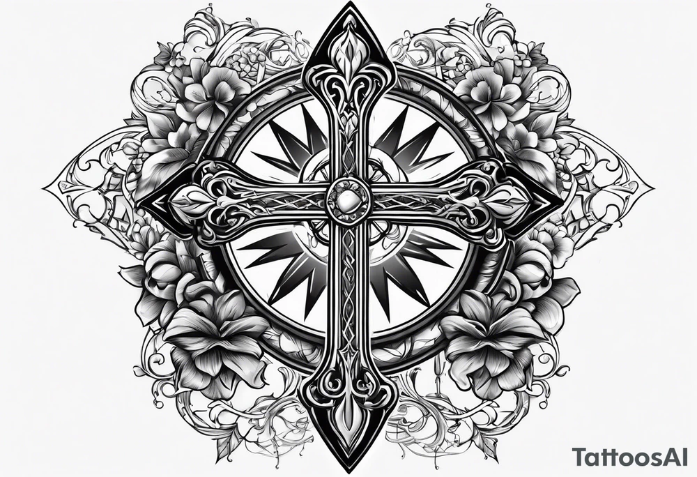 I want a cross with a pearcing sword through a broken heatt tattoo idea I want a cross with a pearcing sword through a broken heatt tattoo idea