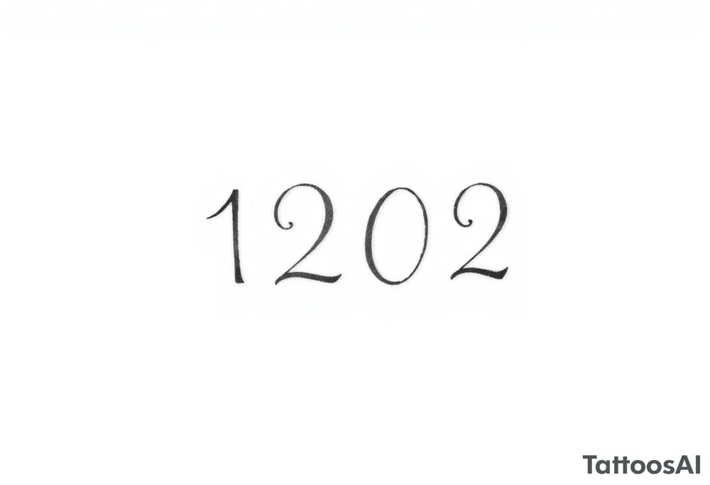 Fine line minimalist that blends in and disguises “1202” that’s already tattooed. The images cannot look like numbers. The tattoo ideas need to completely hide that these are numbers tattoo idea