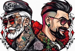 Laugh now cry later tattoo idea