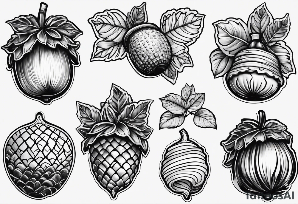 Acorn tattoo idea