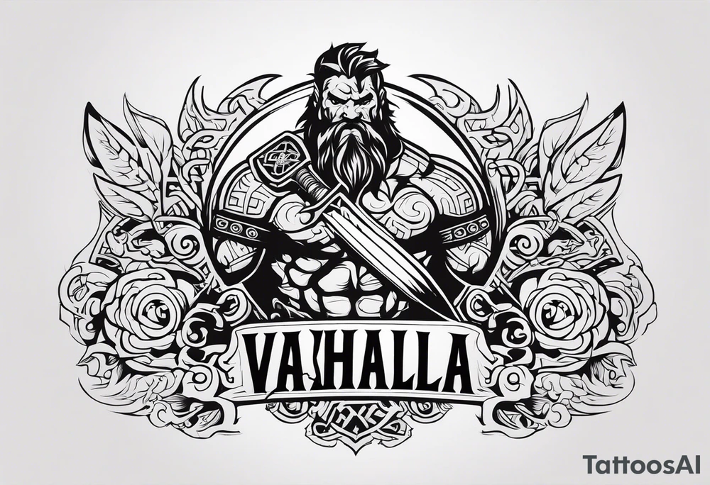 valhalla berserker tattoo idea