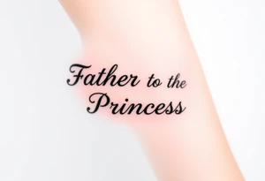 Father to the Princess tattoo idea