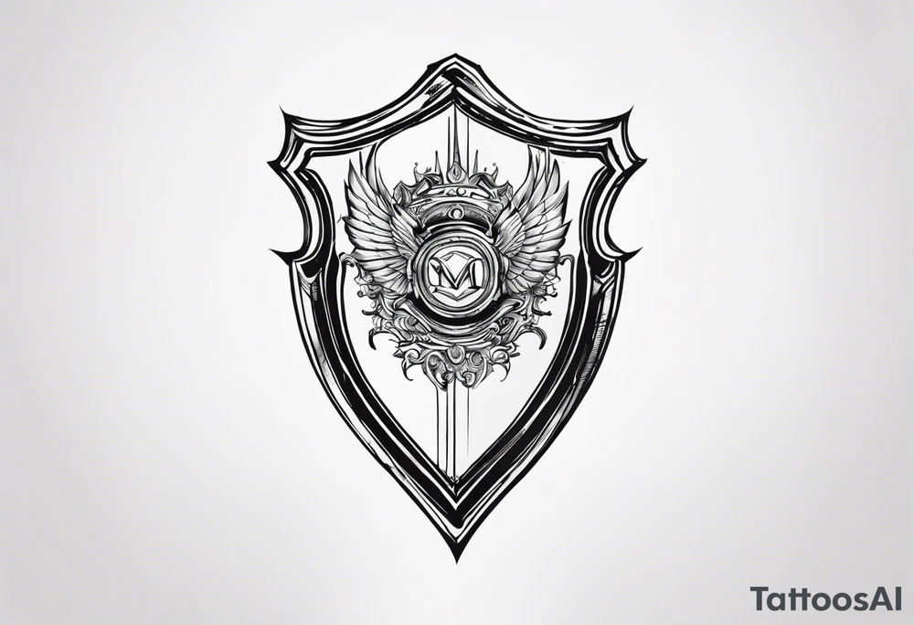 Cursing my name, wishing I stayed
Look at how my tears ricochet

shield, tattoo idea