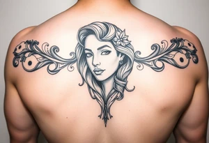 make a full arm sleeve of my deceased mother her name is jalisa tattoo idea