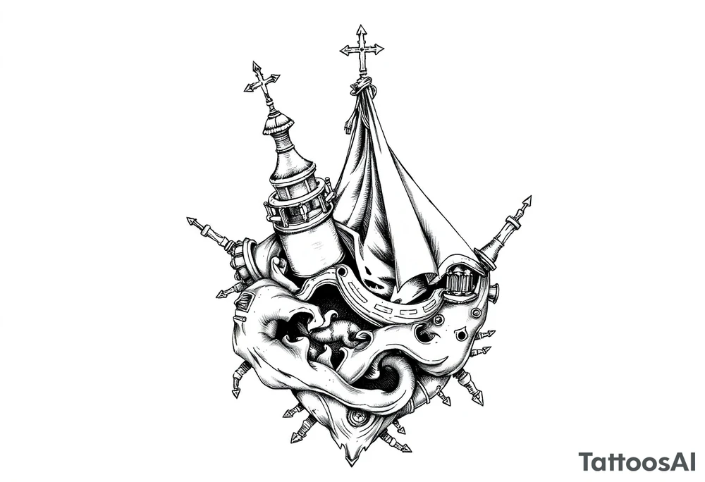 Queen Anne's Revenge tattoo idea