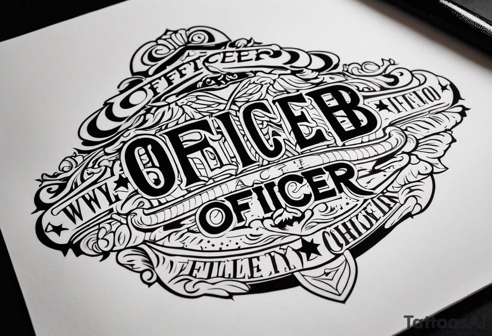 Officer B.D. tattoo idea