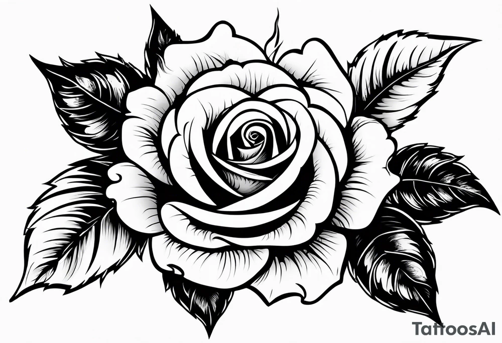 Roses with thorns wrapped around a crucifix tattoo idea