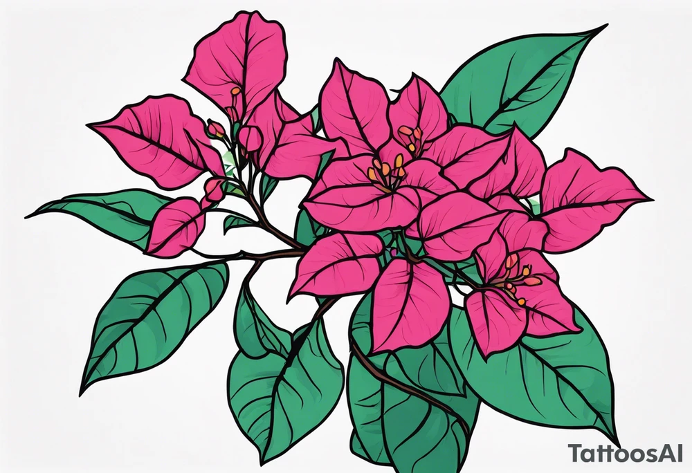 bougainvillea tattoo idea