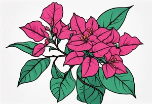 bougainvillea tattoo idea