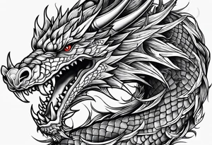 roaring dragons tattoo idea