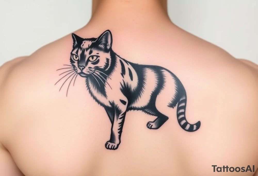 Black Cat tattoo idea