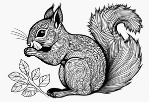 squirrels tattoo idea