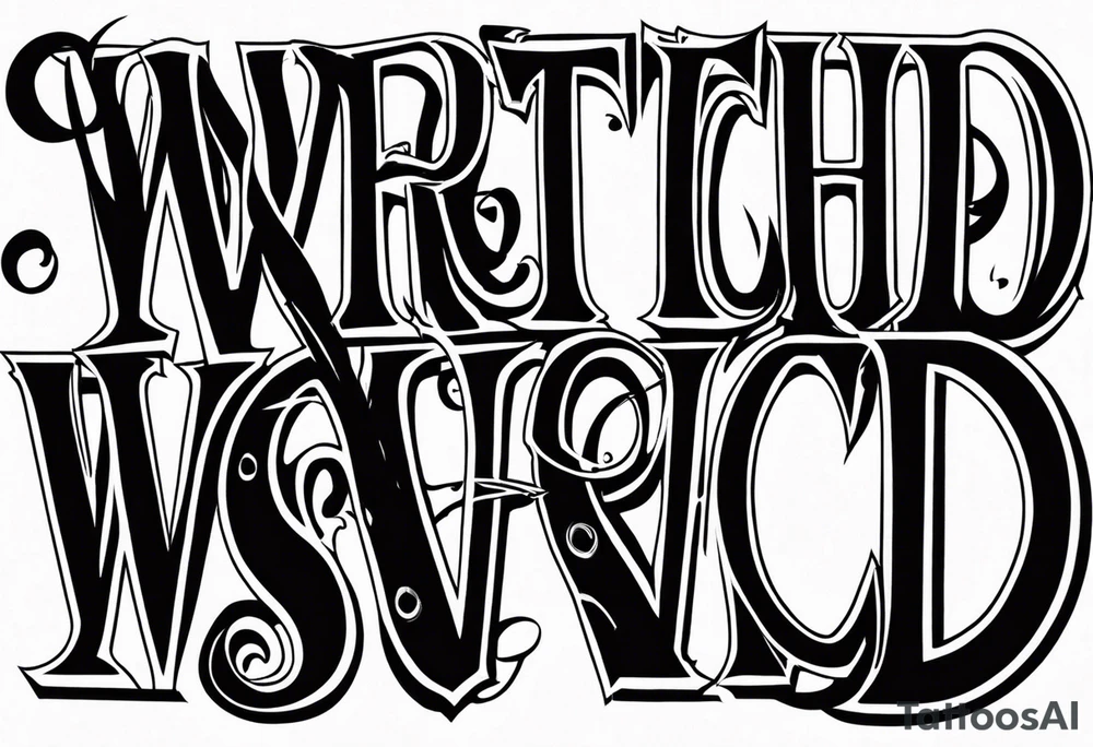 “Wretched” tattoo idea
