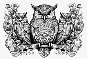 Libra, 1995, owls, growth tattoo idea