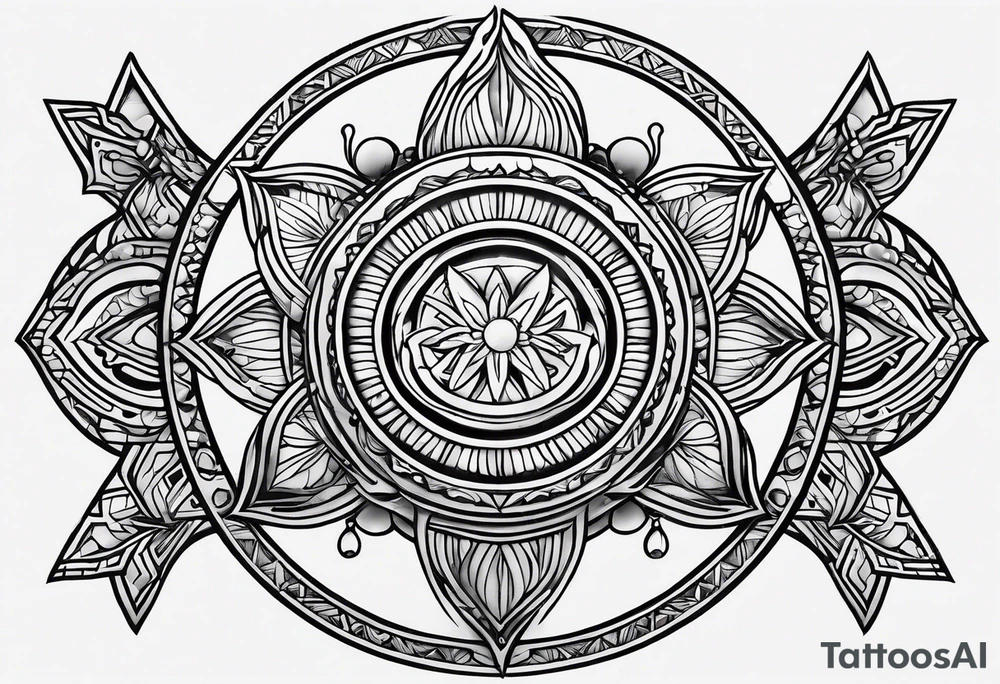 generate a simple less ink, small ohm symbol tattoo idea