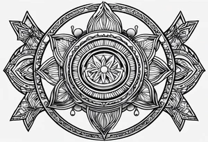 generate a simple less ink, small ohm symbol tattoo idea
