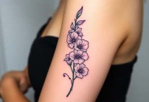 Quotes, paintbrushes, Gladiolus tattoo idea