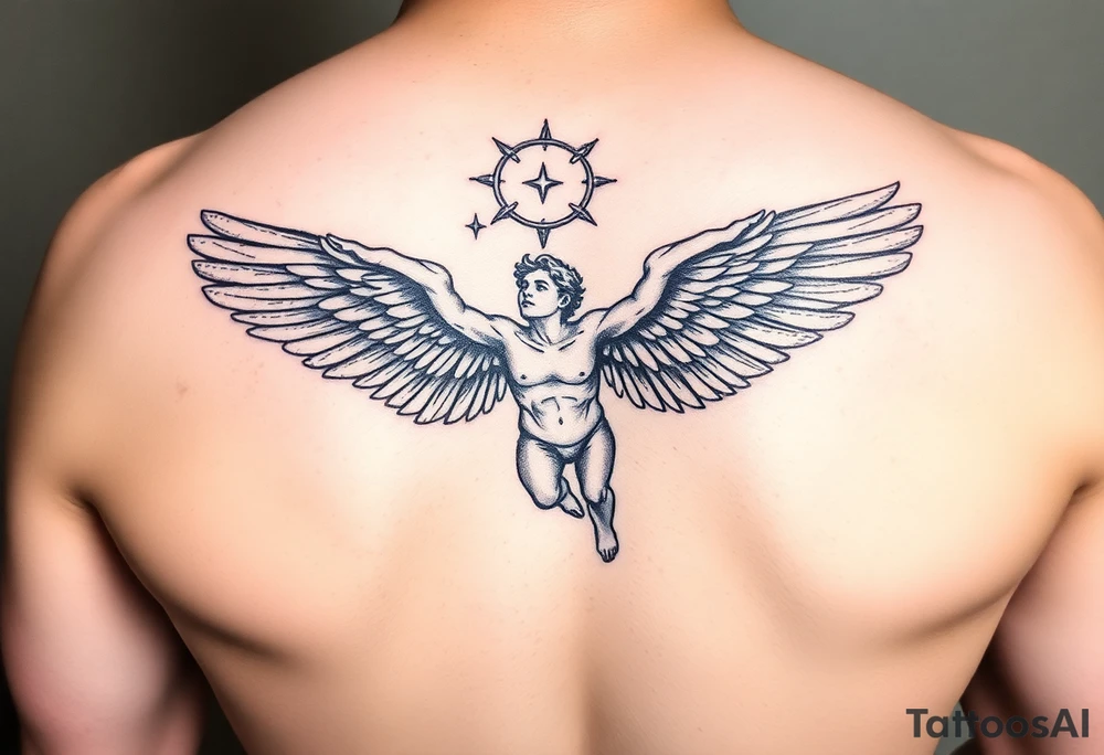 Icarus falling from the sky tattoo idea