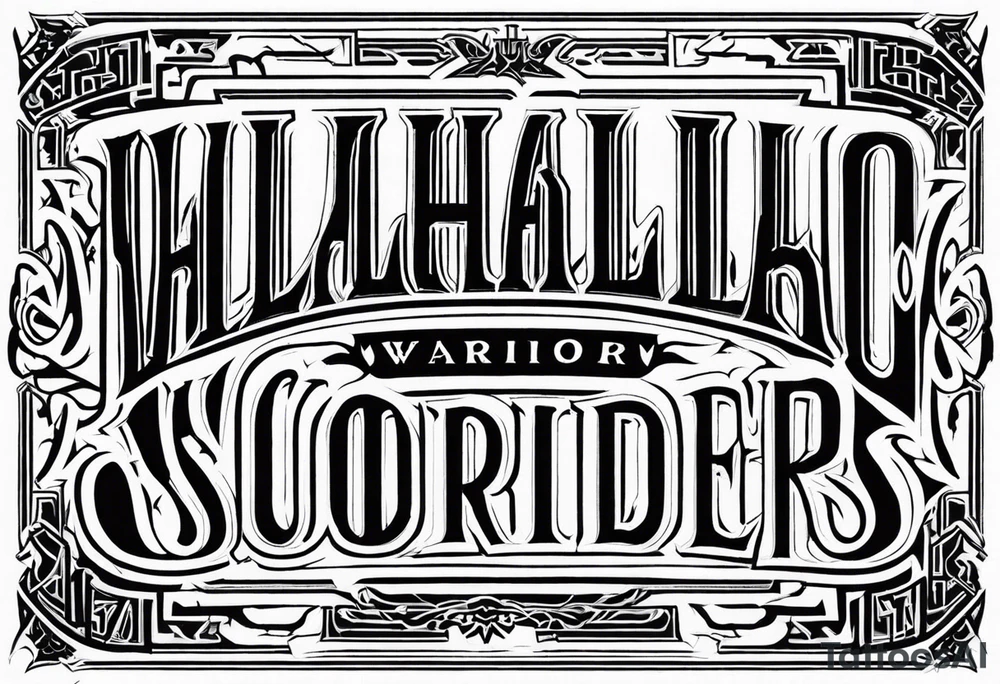 Valhalla  warrior soldier tattoo idea