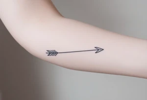 Thin arrow tattoo idea