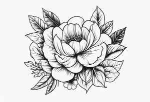 floral western tattoo idea