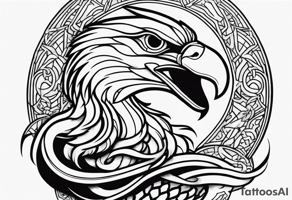 snake, eagle, myth, different thinking, out of the box, tattoo idea