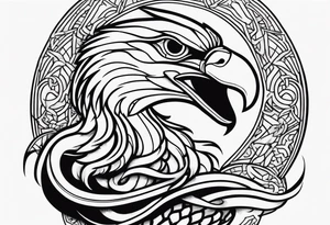 snake, eagle, myth, different thinking, out of the box, tattoo idea