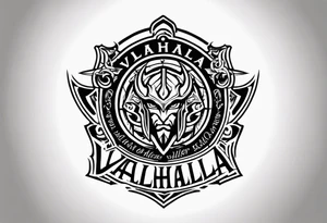 Valhalla fallen warrior tattoo idea