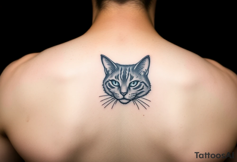 black cat tattoo idea