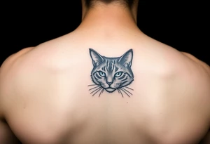 black cat tattoo idea