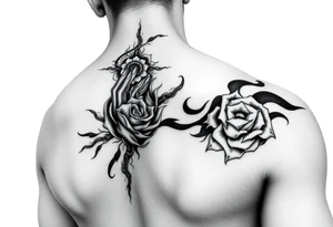 japans hand + Full arm  tattoo concept tattoo idea