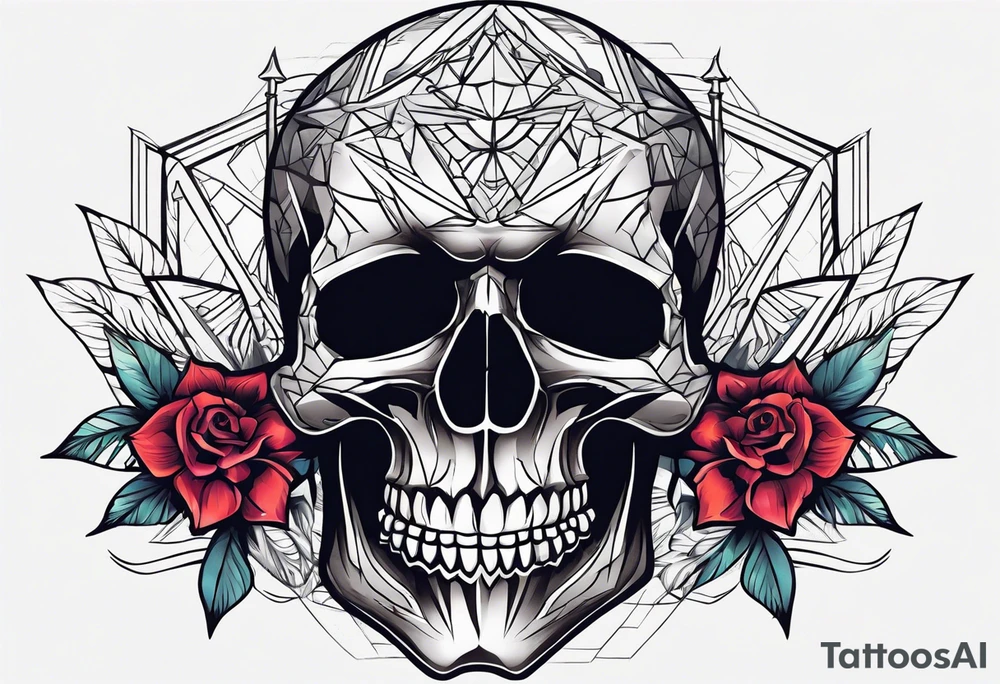 Skull tattoo idea
