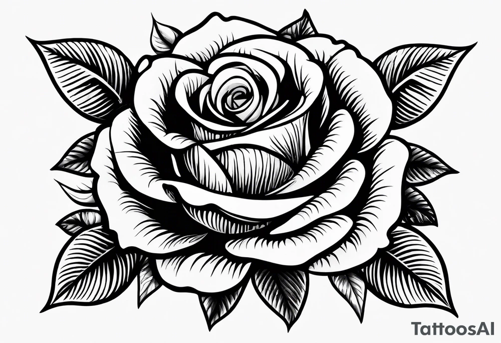 rose designs behind the word always and forever tattoo idea