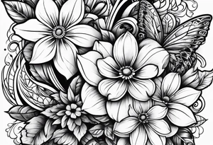 Chicano, flowers tattoo idea