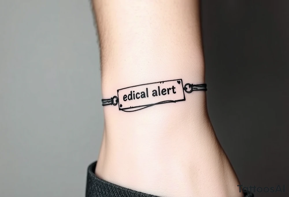 Medical alert bracelet 
Epilepsy
Andrea collier
16/4/1976
A+ tattoo idea