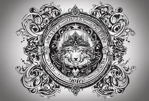 numbers combined- 08.15.1966, 07.17.1974, 03.03.1992, 02.11.2008 and 02.02.2006 tattoo idea