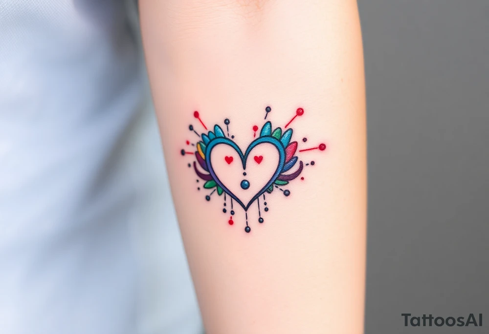 ambigram
Color splash tattoo idea