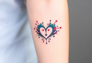ambigram
Color splash tattoo idea