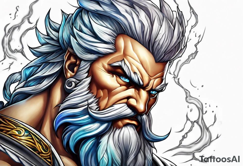 Zeus lightning tattoo idea