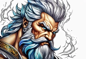 Zeus lightning tattoo idea
