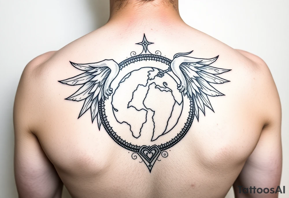 capricorn, virgo, earth, love tattoo idea