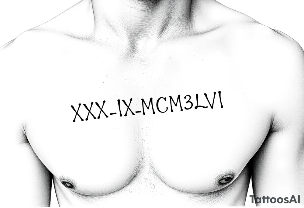 XXX_IX_MCMXLVII date on arm tattoo idea